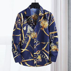 Beach Print Long Sleeve Shirt