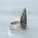 Angel Wing Silver Ring