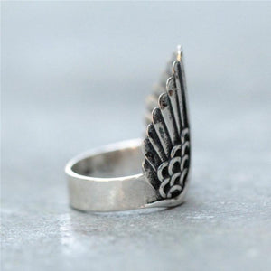 Angel Wing Silver Ring