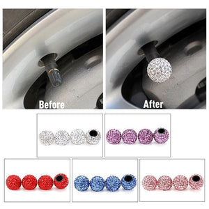 Diamond Universal Car Tire Air Sealing Cap(4 pieces)