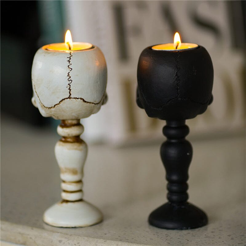 ☠️Cubic Skull Pillar Candle Holder☠️