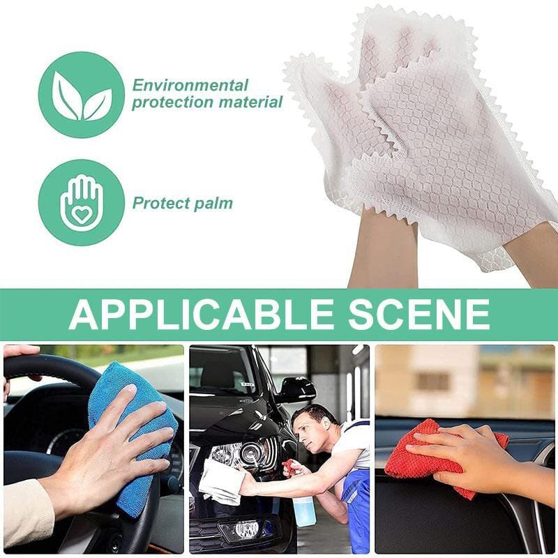 💖Fish Scale Cleaning Duster Gloves