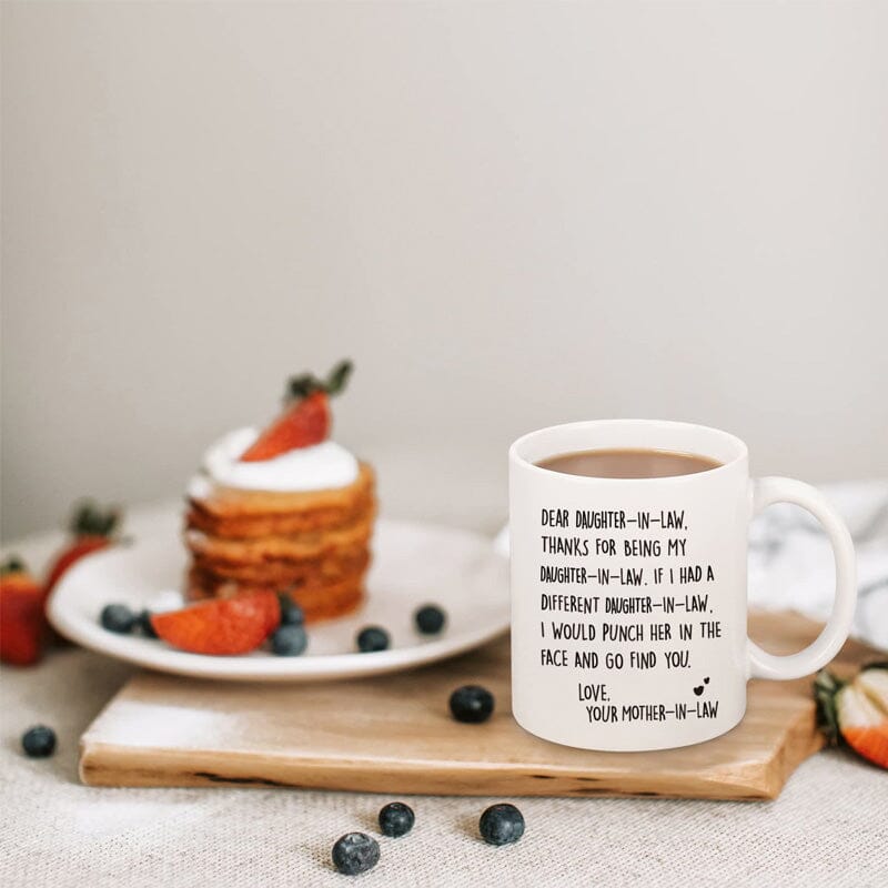 Unique funny Ceramic Letter Printed Mug Coffee Cup