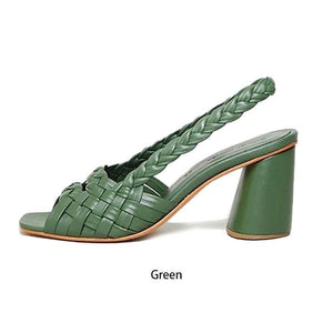 Women Elegant Chunky Heel Sandals