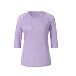 Lace Stitching Round Neck Cropped T-Shirt