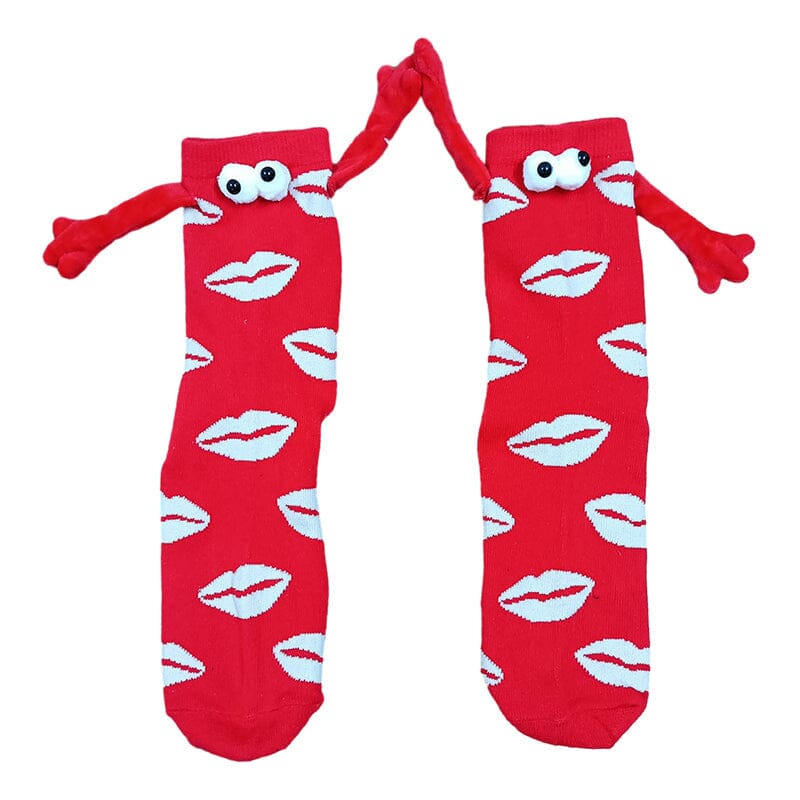 Couple love magnet holding hands socks