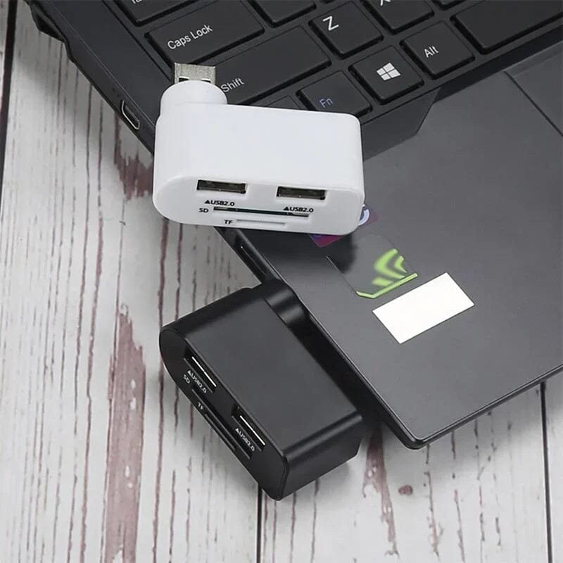 4 In 1 Rotatable USB Hub