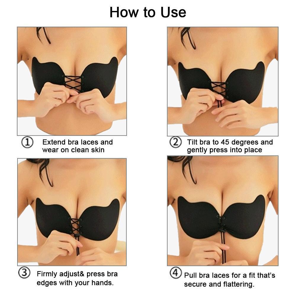 Strapless Push Up Self-adhesive Bra