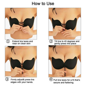 Strapless Push Up Self-adhesive Bra