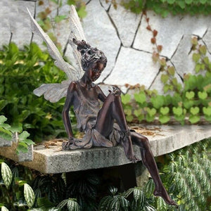 Sitting Fairy Garden Statue