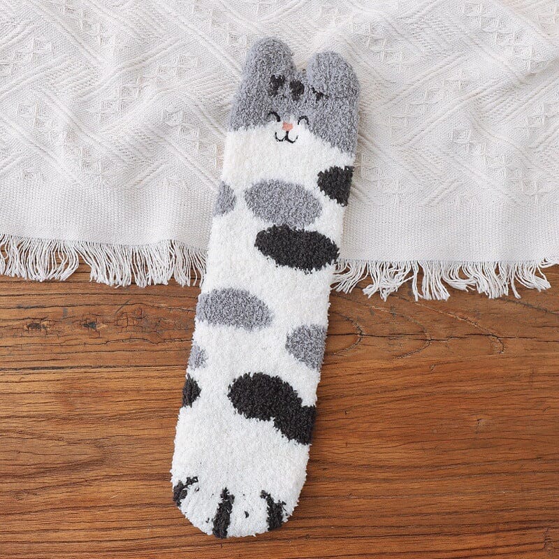 Cat Paw Fuzzy Socks