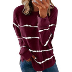 Women Casual Stripe Pullover