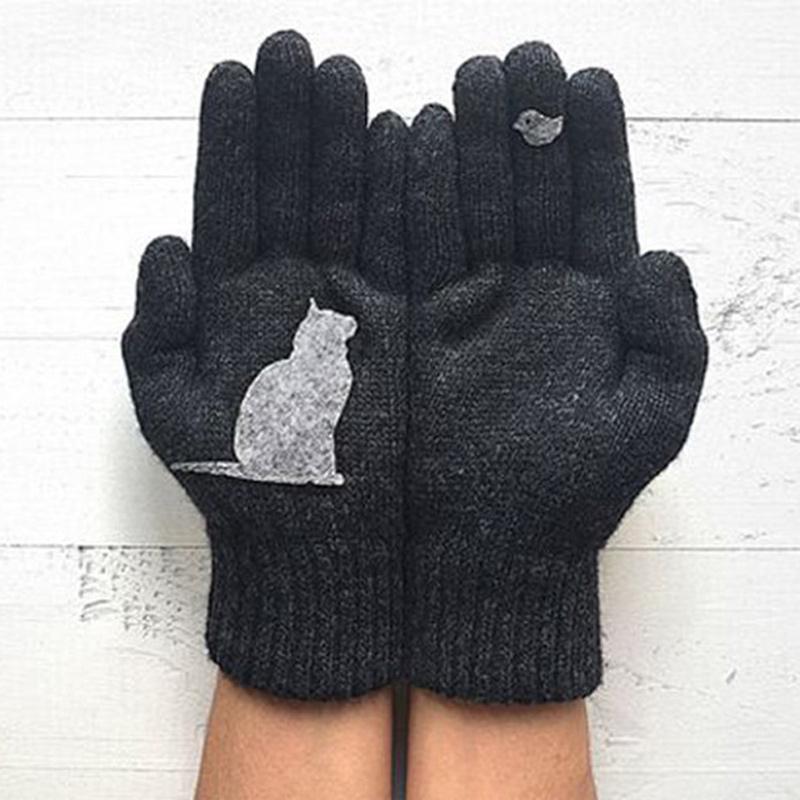 Cat style cotton gloves