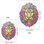 Wooden Lion Jigsaw Puzzle