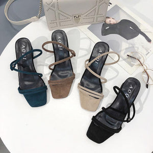 Women Suede Pumps Sandals Casual Shoes