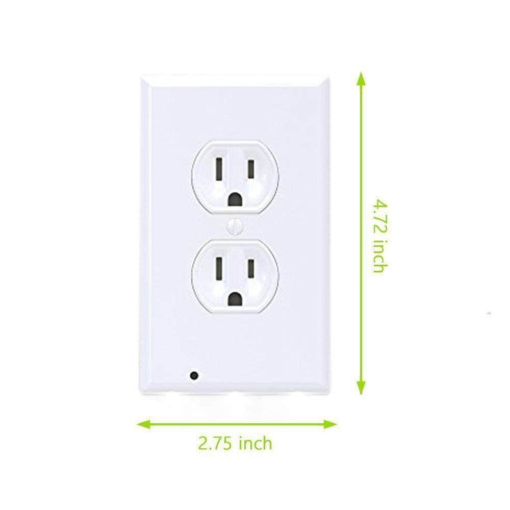 Hirundo Outlet Wall Plate With LED Night Lights