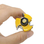 3-Teeth T-type Tenon Knife Cutter 2PCS - Yellow 1/4