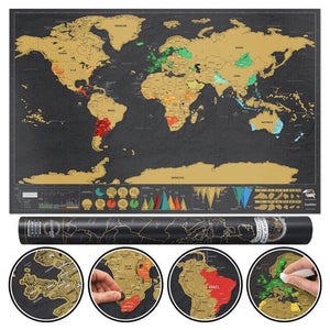 Scratch Map of the World