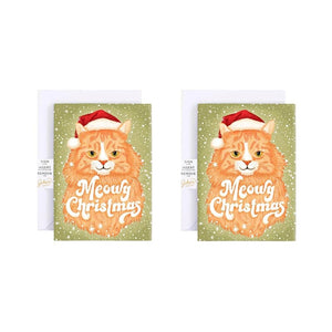 Christmas Cat Greeting Card