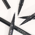 2-in-1 Dual-Ended Eyebrow Pen with Micro-Fork-Tip Applicator and Precise Brush-Tip