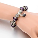 Amethyst Crystal Birthstones Bracelet