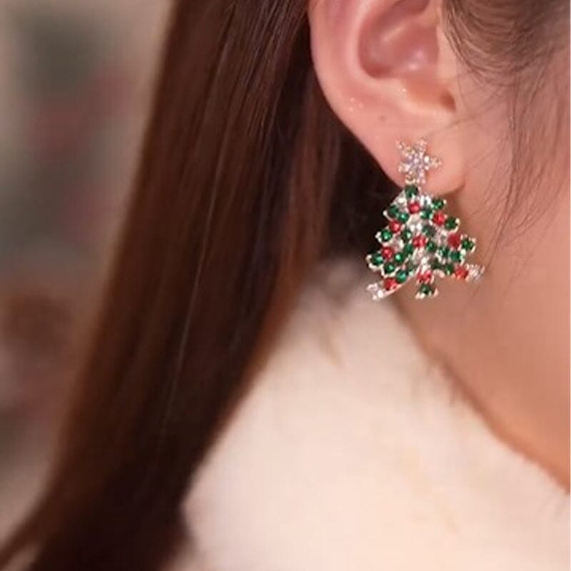 Christmas Tree Stud Earrings