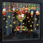 Christmas Window Clings Double-Sided Re-appliable Decoration