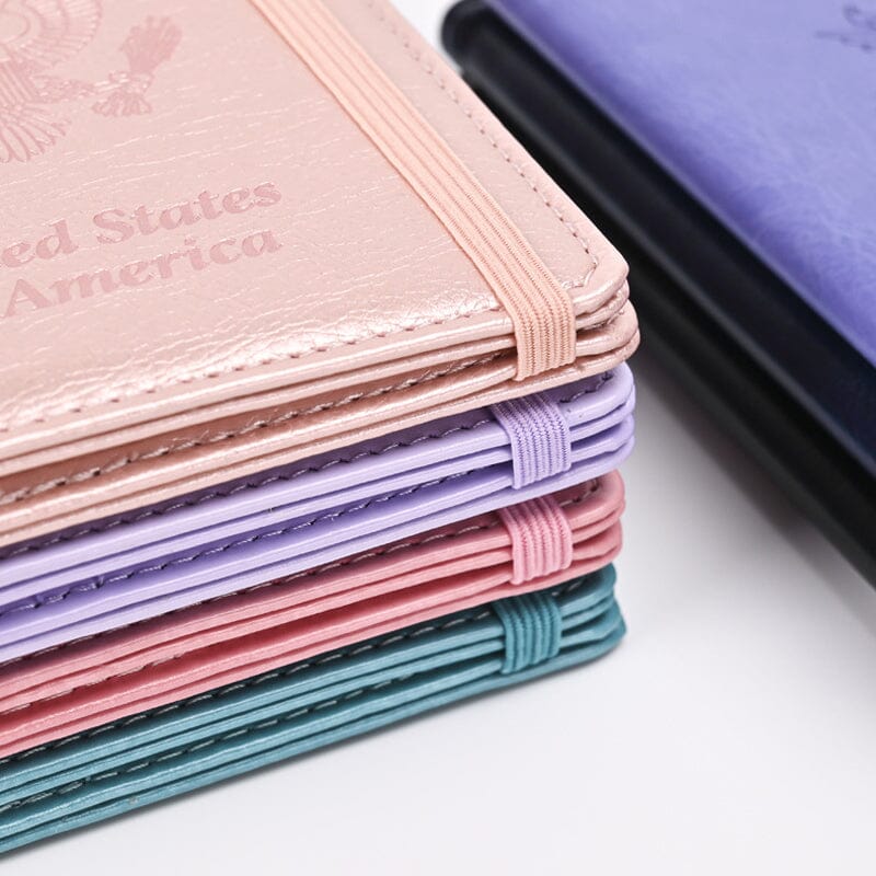 PU Leather RFID Passport Holder