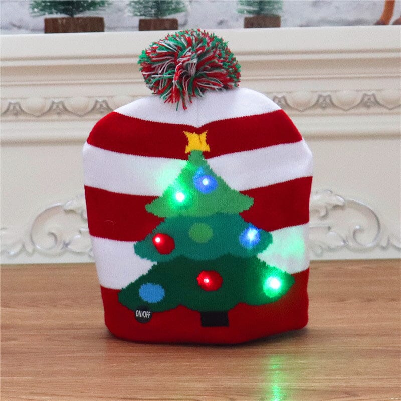 Christmas LED Light Knitted Beanies