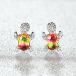 Turtle Zircon Earrings