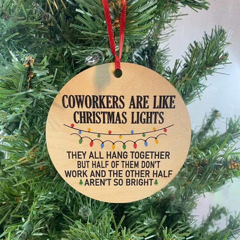 Funny Ornament--Job Made Us Coworkers Friends