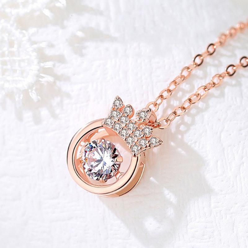 Crown Sparkling Dance Necklace