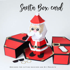 🎅3D Santa Claus Prank Pop-up Box card🥳