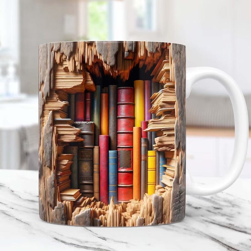 3D Library Mug