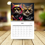 2025 Stylish Cats Calendar/Gift For Cat Lover