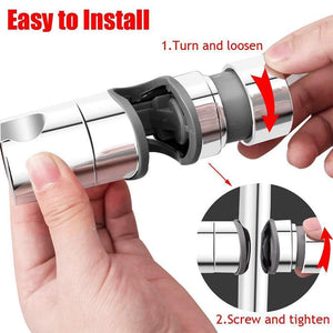 Adjustable Shower Head Holder For Slide Bar