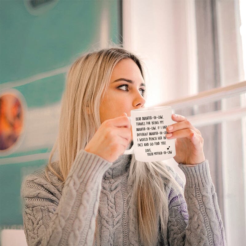 Unique funny Ceramic Letter Printed Mug Coffee Cup