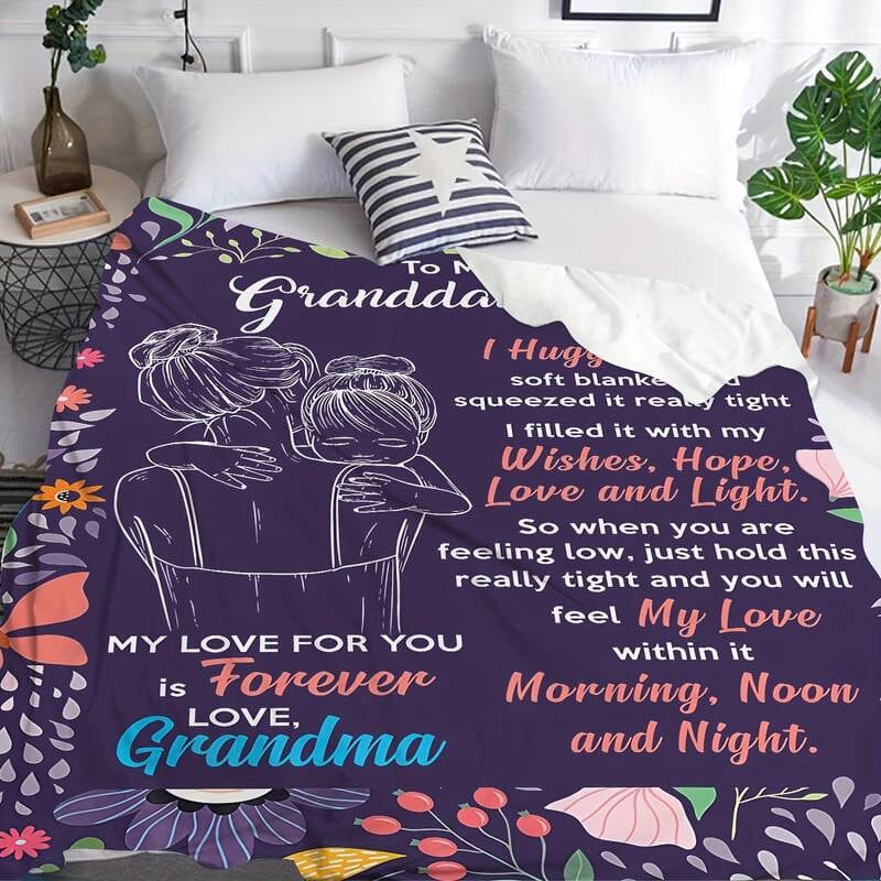 🎁Granddaughter's Gift-Sweet Words Blanket