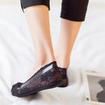 Women's Lace Low Cut Non Slip Socks