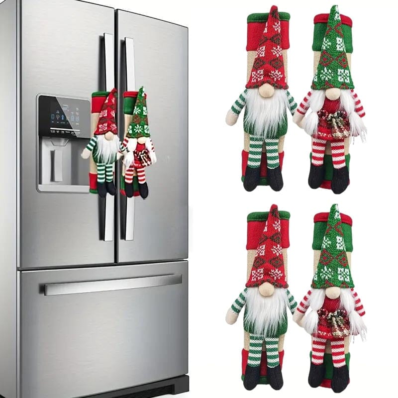 Christmas refrigerator door handle cover