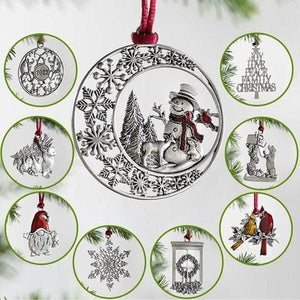 Solid Pewter Christmas Tree Ornament