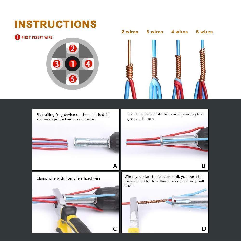 Cable Wire Stripping And Twisting Tool