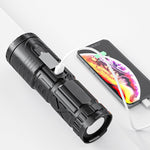 White Laser Telescope Zoom Flashlight