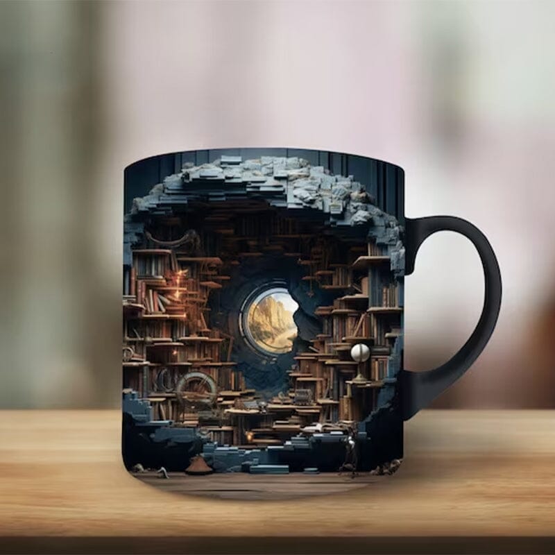 3D Library Mug