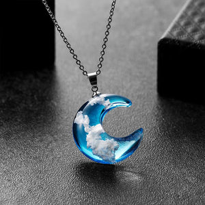 Clouds Of Heaven Resin Necklace