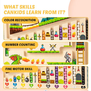 Magnetic Color and Number Maze