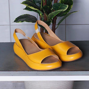 Peep Toe Flat Chic Sandals