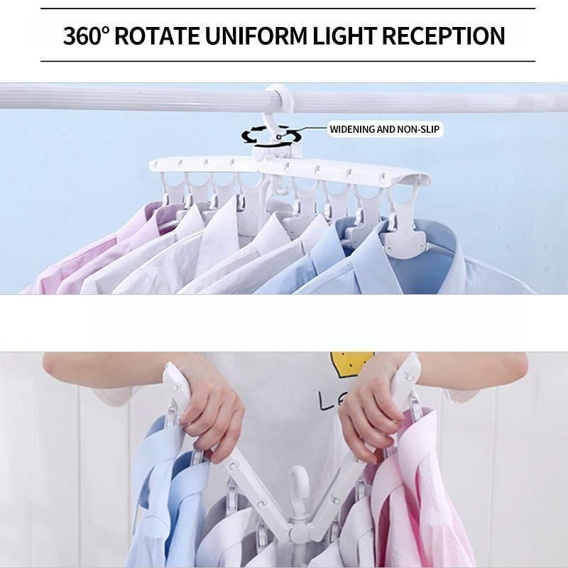 8 In 1 Multifunctional Folding Hanger For Space Saving