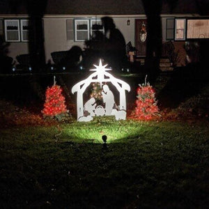 Outdoor Nativity Scene, Weather-Resistant Christmas Holy Family Yard Decoration Nativity Set