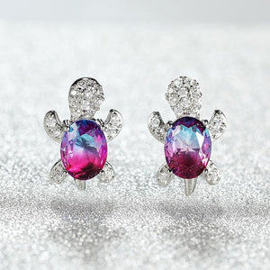 Turtle Zircon Earrings